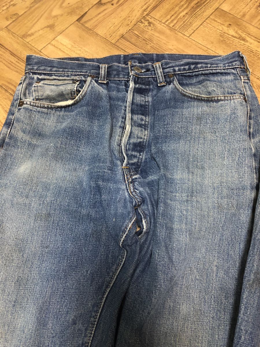 ビンテージ Levis 501 66前期 デニムパンツ W34 リーバイス 70s 60s 当時物 W35 W33 赤耳 ゴールデンサイズ Levi''s BIGE 