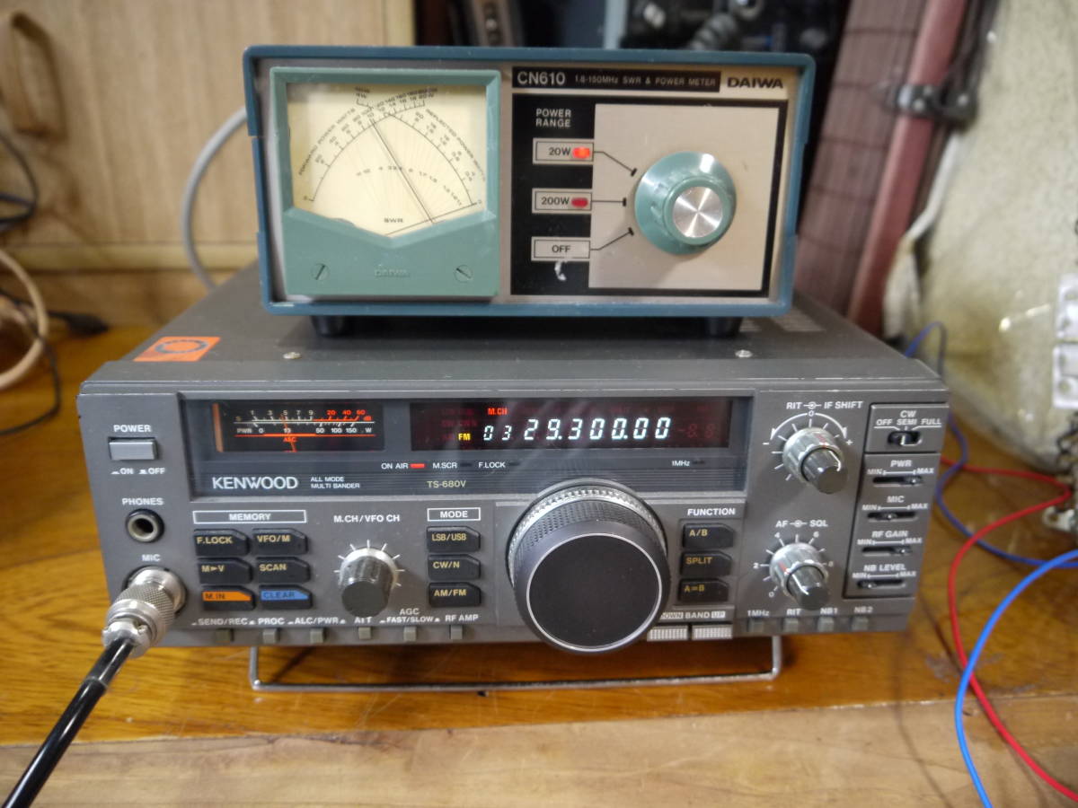 KENWOOD ケンウッドTS-680V 10W機ジャンク品扱い、部品取り、実験用