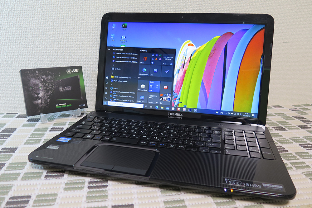 【東芝】爆速 Corei7/SSD240GB ノートパソコン 8GB B2 高速Core i7(最大3.4GHz)x4☆爆速新品SSD512GB】東芝 T552/58HBS 最新