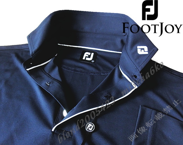 【新品，新作】 FOOTJOY GOLF フットジョイGOLF衿刺繍ロゴ長袖/吸汗速乾4WAYストレッチポロシャツ NV/L(その他)｜売買されたオークション情報、yahooの商品情報をアーカイブ公開 - オークファン シャツ