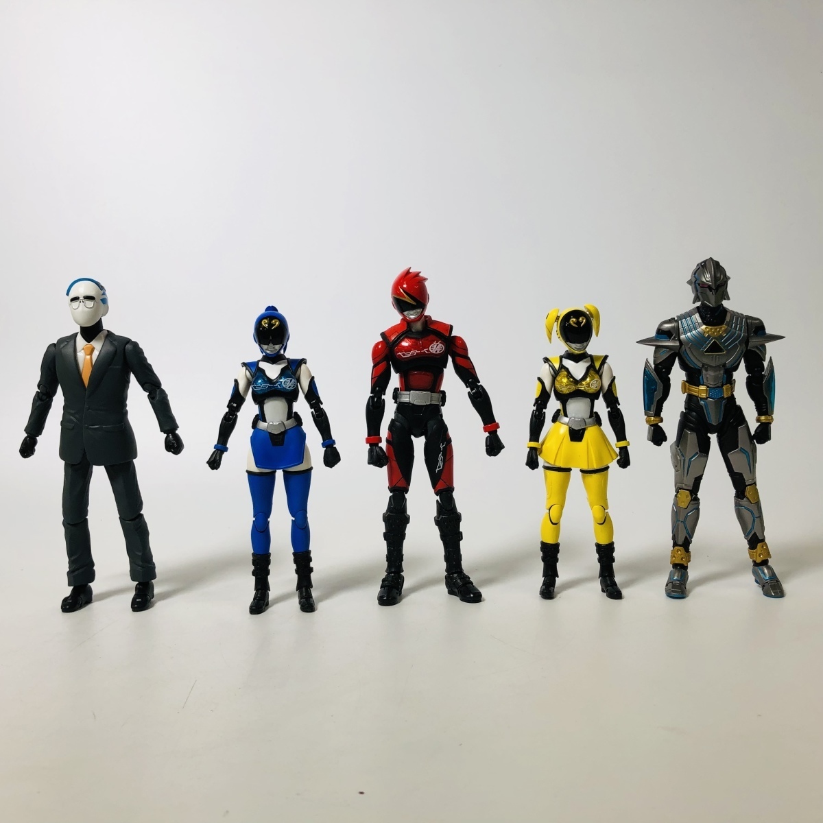 中古品 S.H.Figuarts 非公認戦隊アキバレンジャー 5種 特典STAGE付き 
