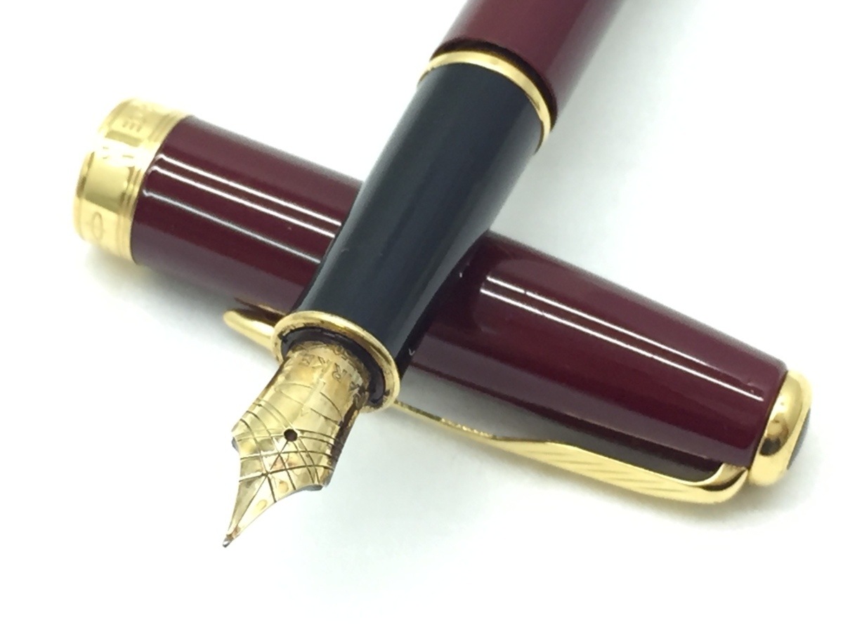PARKER SONNET 万年筆 ボルドー パーカー 18K Parker 文房具 E. ペン先