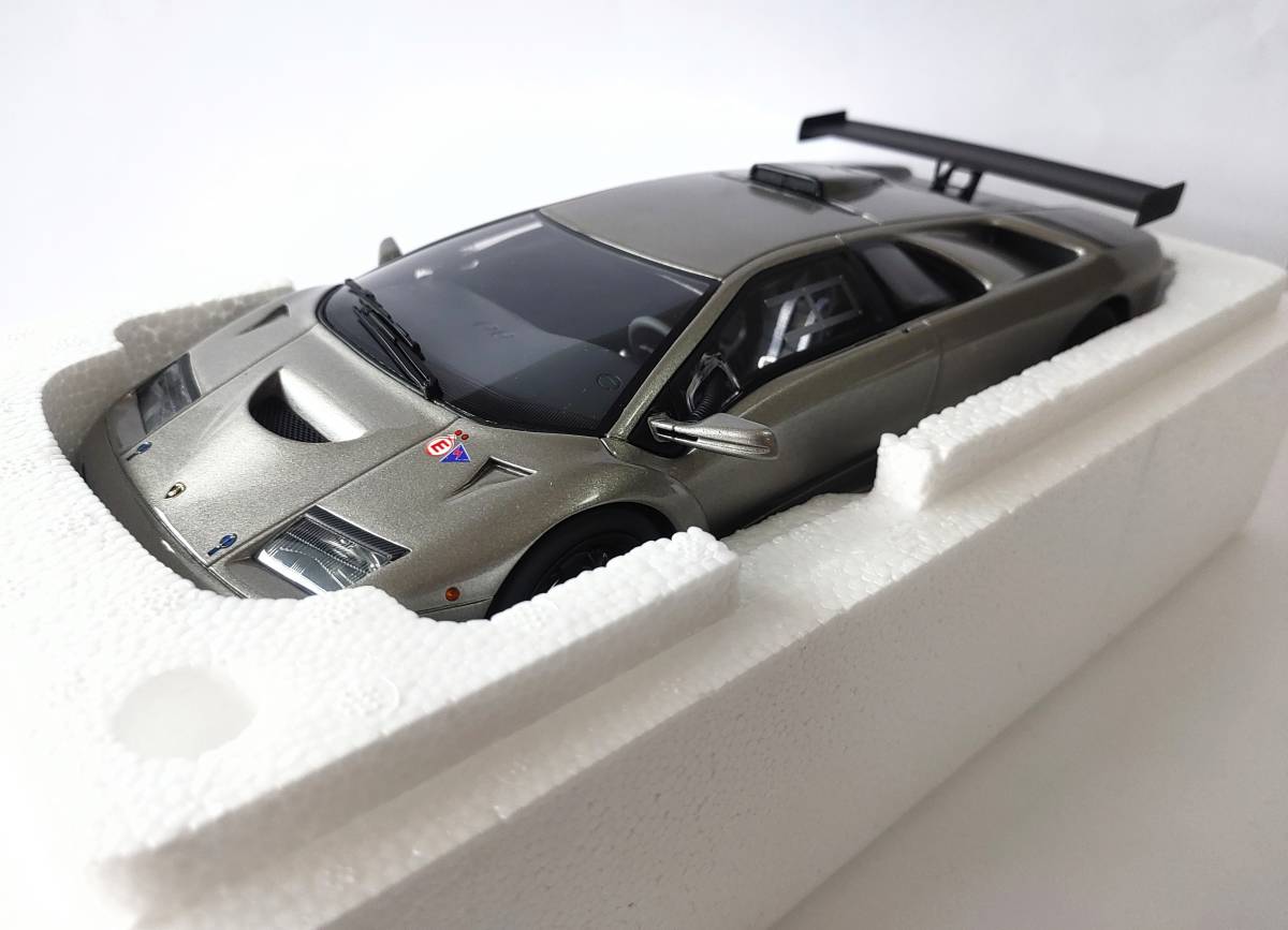 人気モデル 1/18 京商 ランボルギーニ ディアブロ GTR《シルバー》