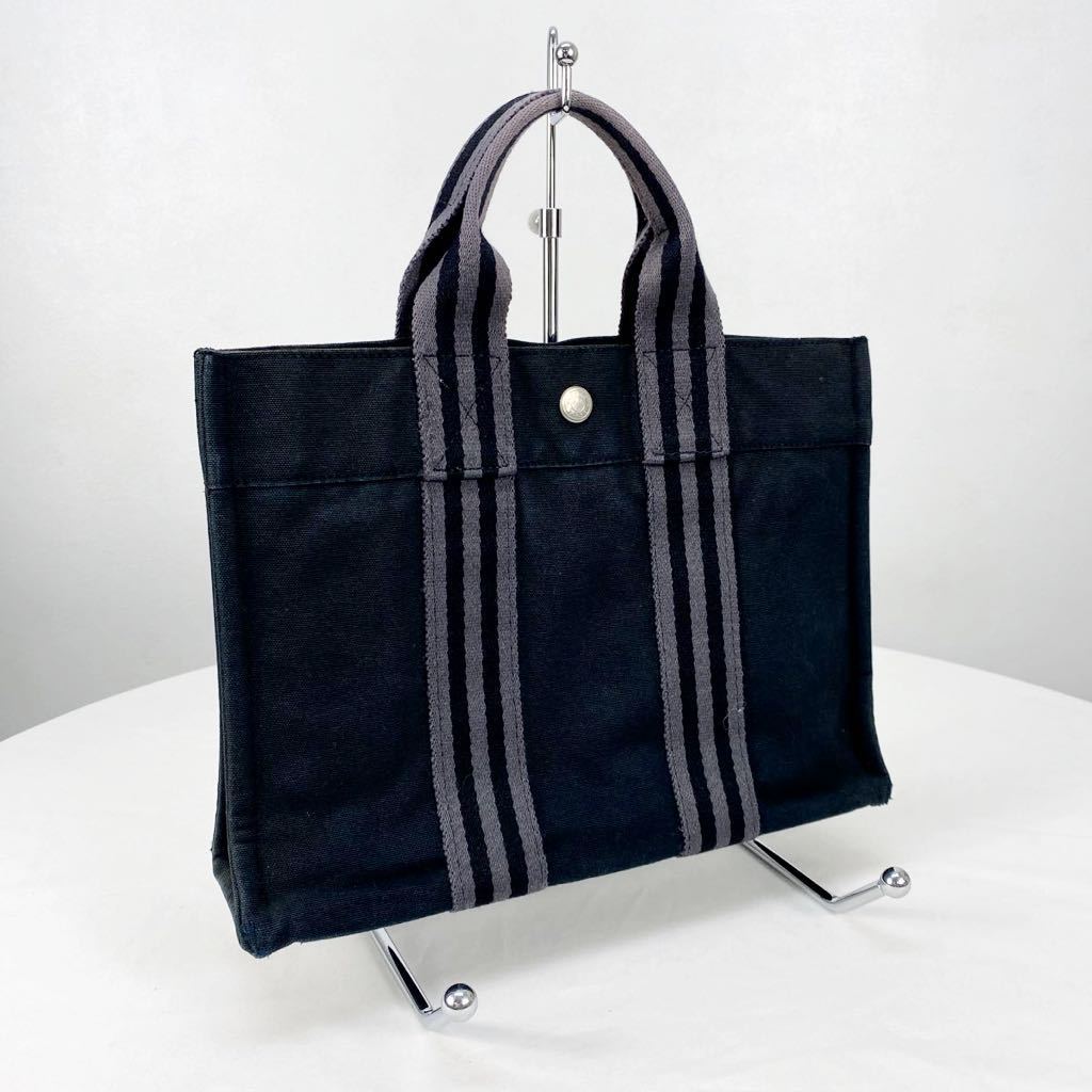  HERMES エルメス フールトゥ ハンドバッグ ミニトートバッグ 鞄 ネイビー グレー(フールトゥ)｜売買されたオークション情報、yahooの商品情報をアーカイブ公開 - オークファン かばん、バッグ