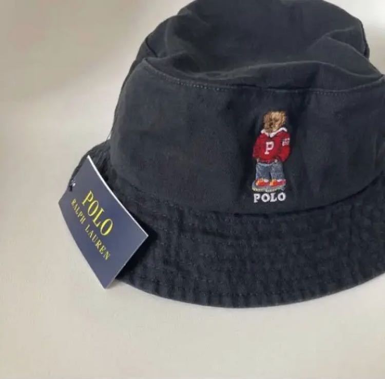 新作，セール タグ付き ポロベア ハット ラルフローレン バケットハット 帽子 ブラック POLO Ralph Lauren ブラック バケハ(帽子)｜売買されたオークション情報、yahooの商品情報をアーカイブ公開 - オークファ 服飾小物