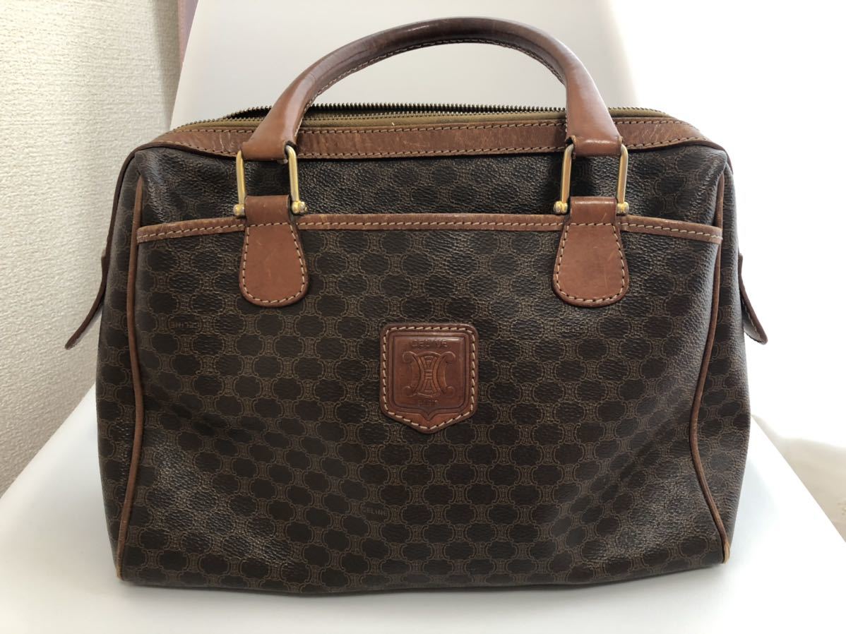希少CELINE セリーヌ マカダム柄 マカダム トリオンフ ショルダー 