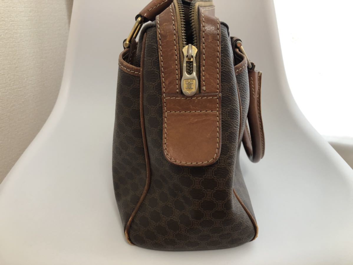 希少CELINE セリーヌ マカダム柄 マカダム トリオンフ ショルダー 