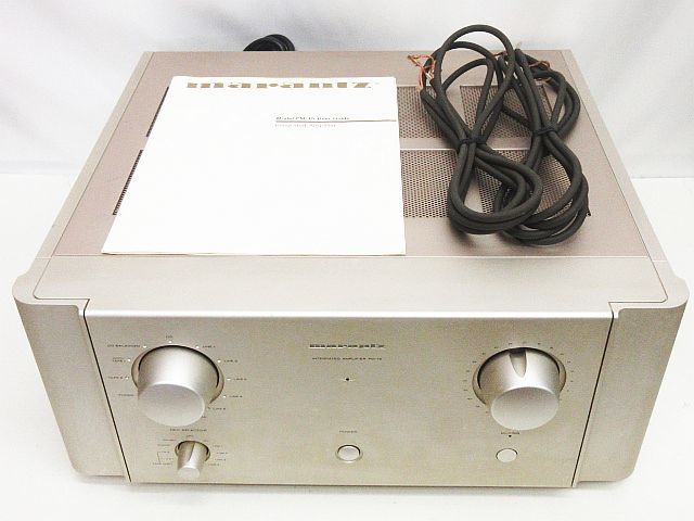 レア ヴィンテージ marantz マランツ PM-15F プリメインアンプ オーディオ機器 接触不良 ジャンク 保管品 現状品