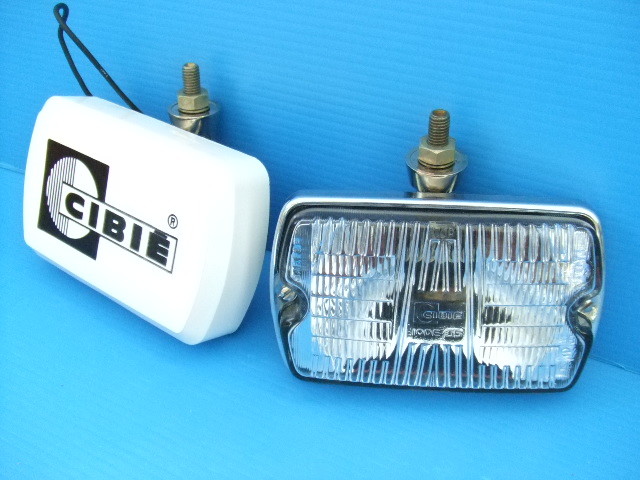 フォグランプ 当時物 旧車 2個 : シビエ35角型 CIBIE シビエ 角型 0