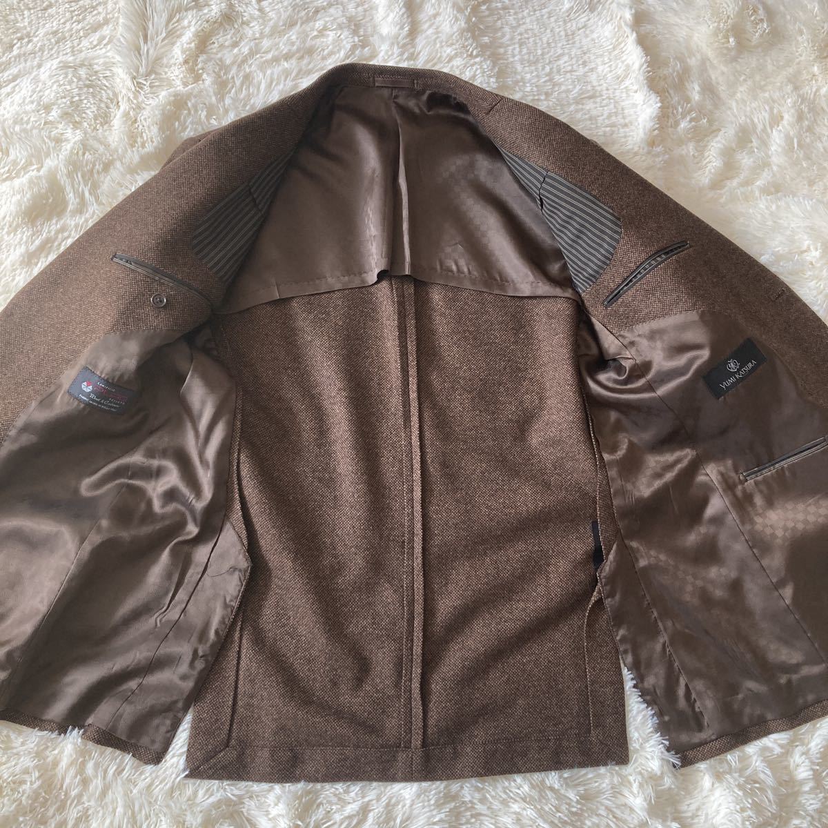 カシミアが織りなす高級感】YUMI KATSURA ユミカツラ ウールカシミア 