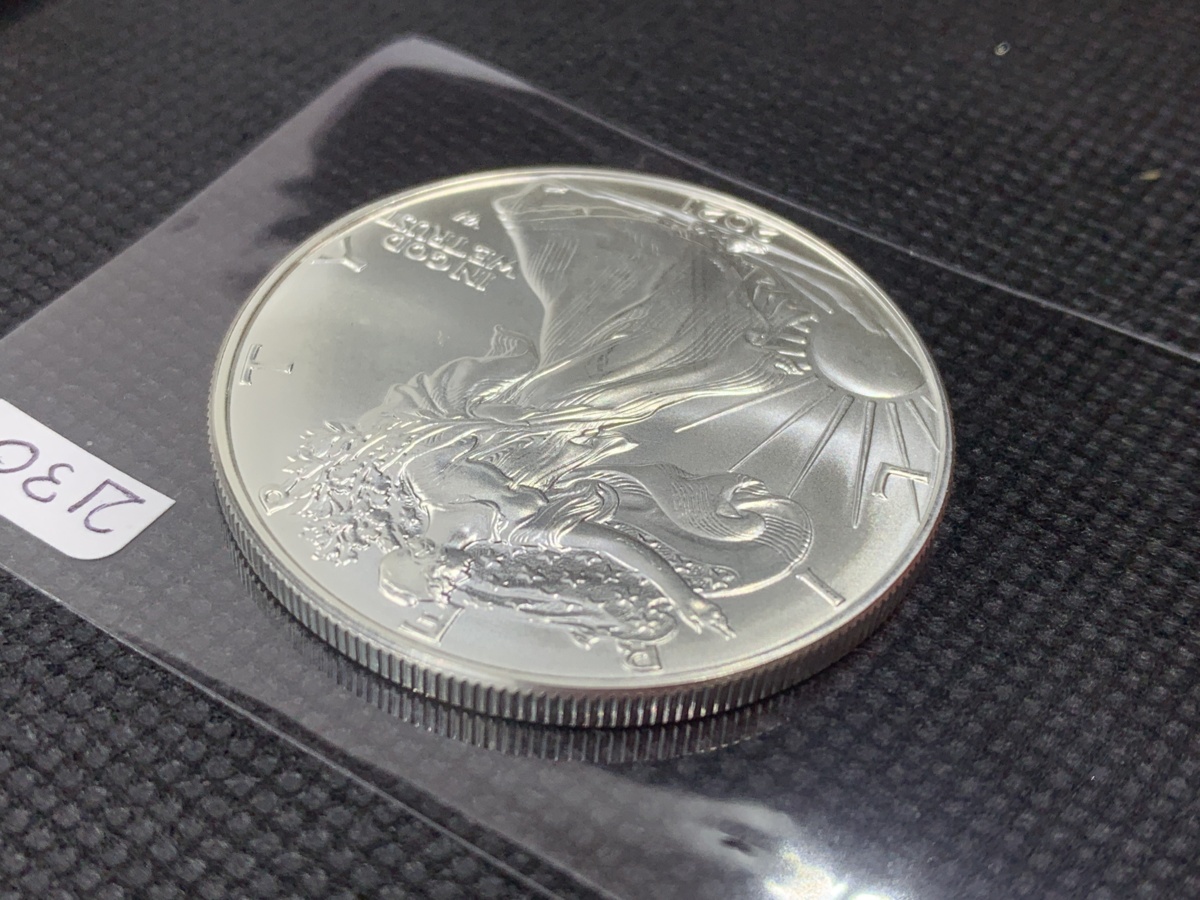 31.1 グラム 純銀 アメリカ イーグル ウオーキング リバティ 2021年【2型】 1ドル 銀貨 .999 銀