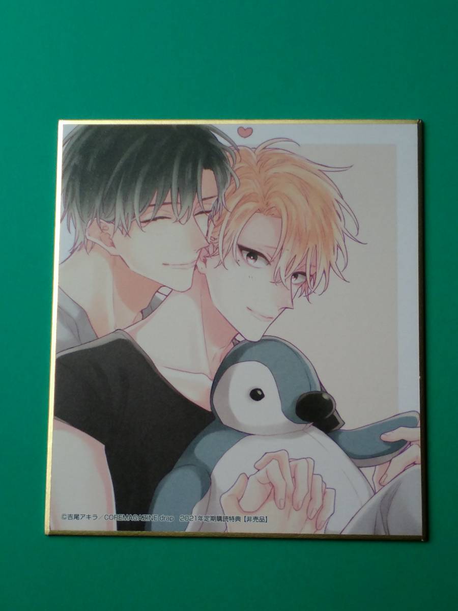 吉尾アキラ drap 定期購読特典 非売品 色紙