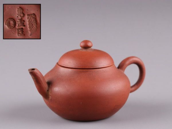 朱泥 煎茶道具 唐物 急須 紫泥 中国古玩 紫砂 茶壷 中国宜興