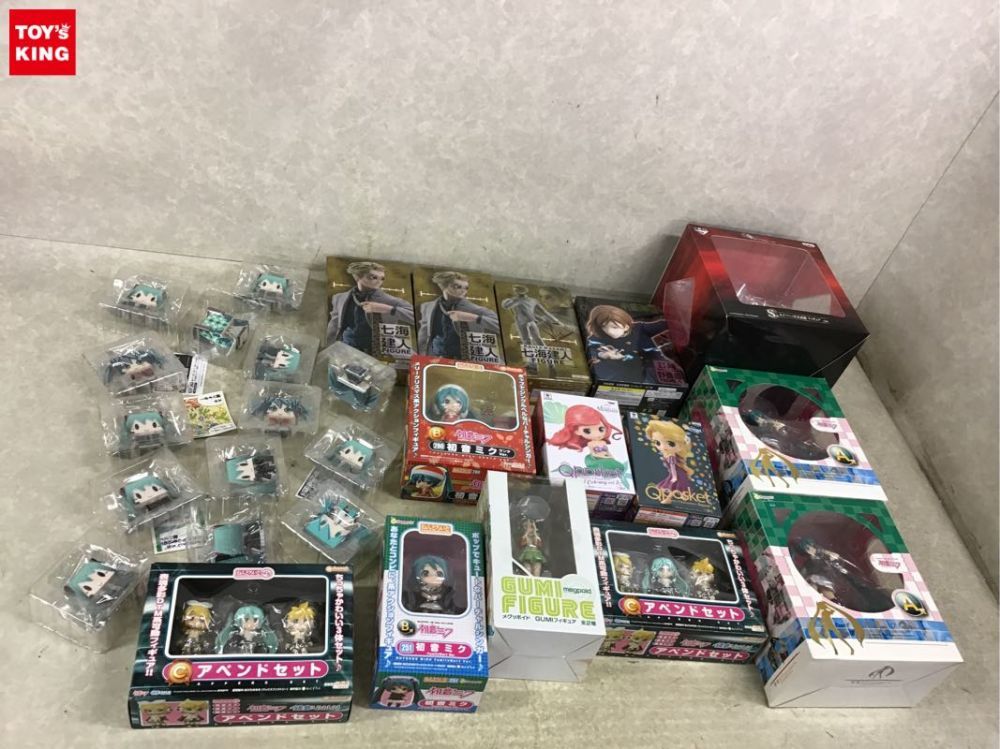 1円～ 同梱不可 ジャンク Fate/Grand Order 一番くじS賞 セイバー/宮本 武蔵、初音ミク Happyくじ A賞 1/8 ミク Family Mart Ver他