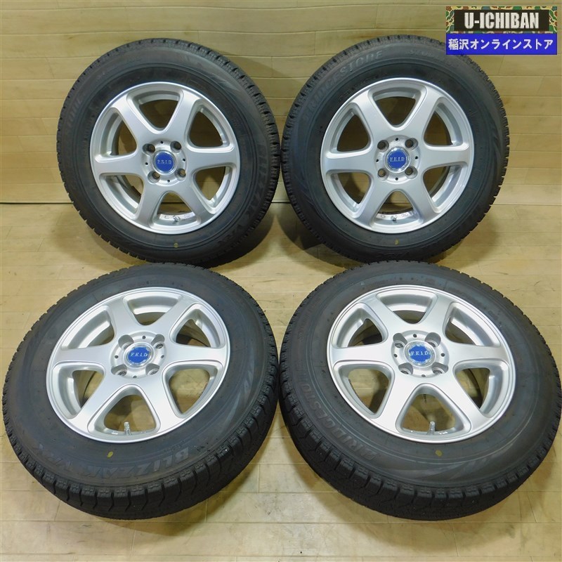 【セール，高品質】 アクア スペイド マーチ ヴィッツ 等 165/70R14 ブリヂストン VRX スタッドレスタイヤ + FEID 14インチ ホイール 4H100 4本価格 009(スタッドレスタイヤ)｜売買されたオークション情報、yahooの商品情 4穴
