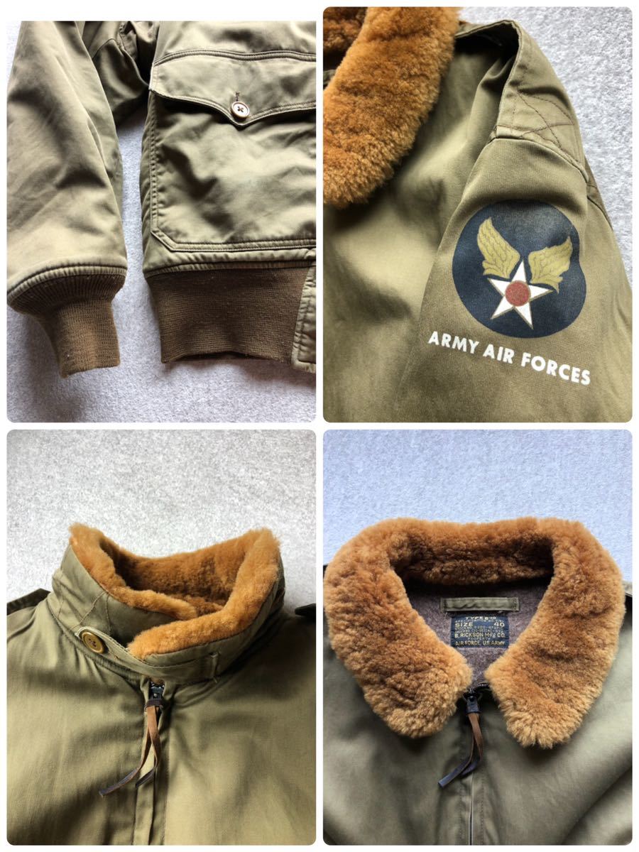 BUZZ RICKSON''S バズリクソンズ B-10 襟ボア フライトジャケット