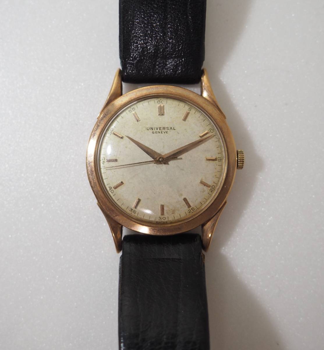 高品質，定番人気 UNIVERSAL GENEVE 18金 手巻き 腕時計 ジャンク品 メンズ ユニバーサルジュネーブ(アナログ（手巻き）)｜売買されたオークション情報、yahooの商品情報をアーカイブ公開 - オークファン アナログ（手巻き）