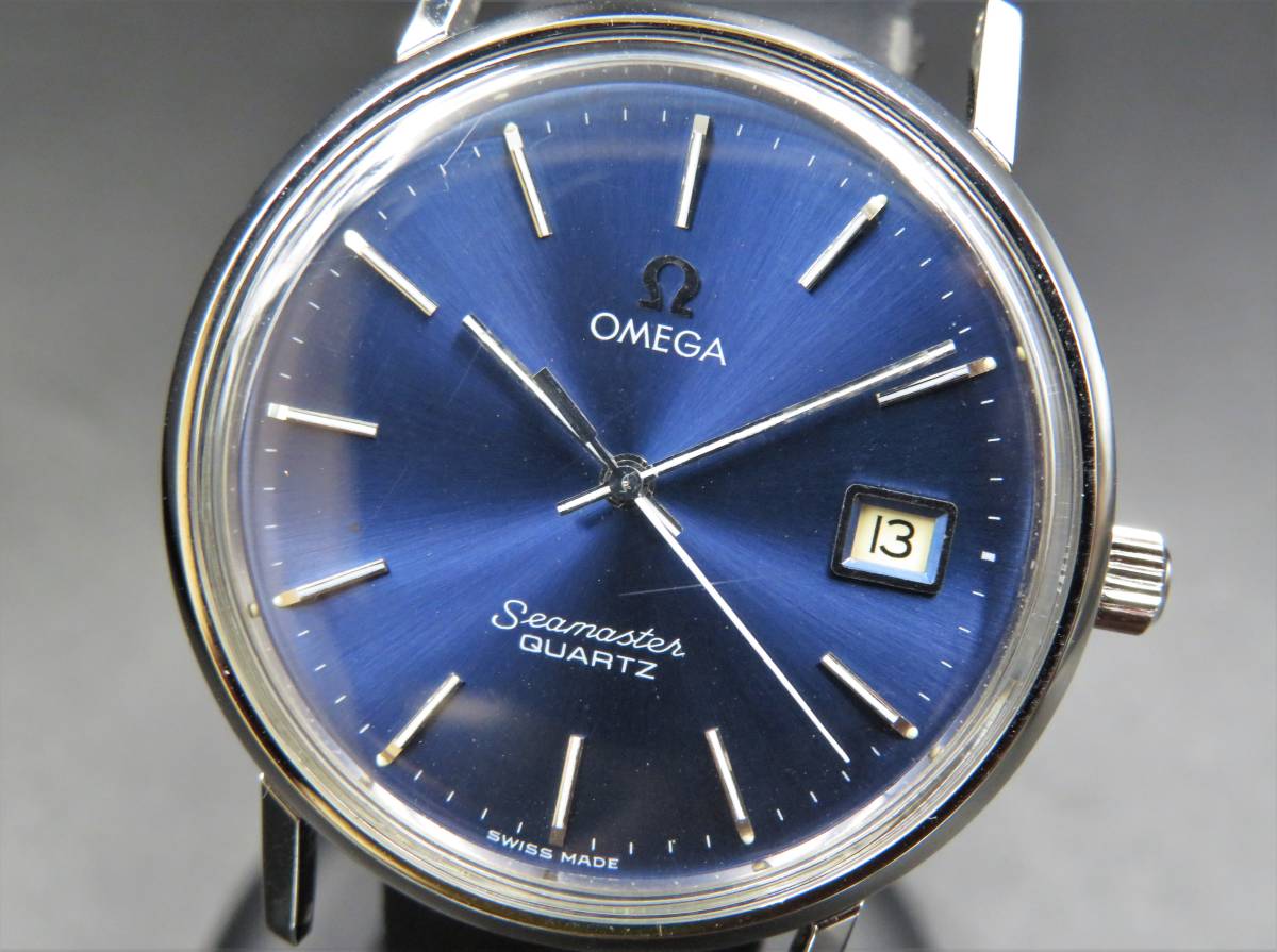 1円～! ジャンク品☆正規品 OMEGA オメガ シーマスター ネイビー