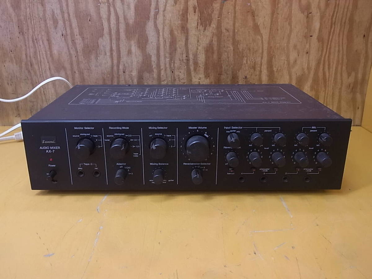 □S/489☆サンスイ Sansui☆オーディオミキサー☆AX-7☆ジャンク