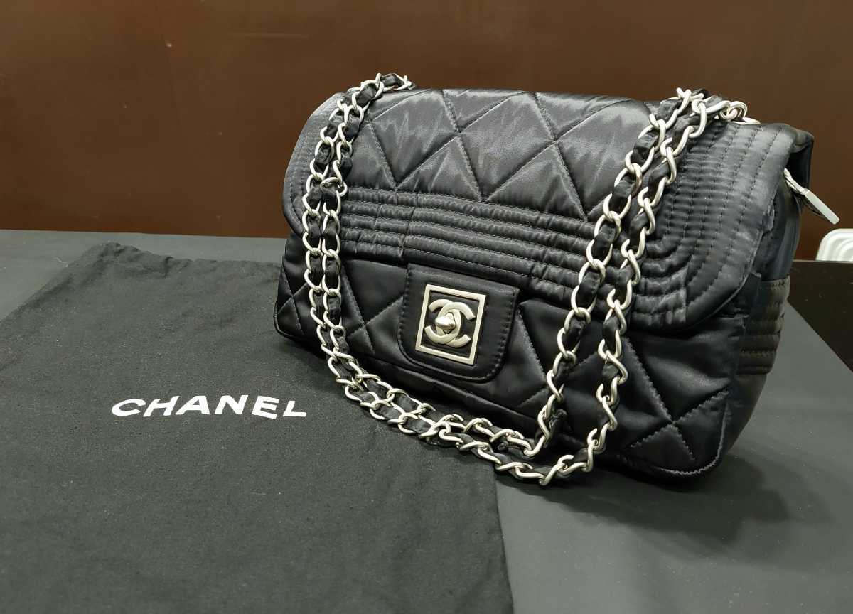CHANEL シャネル スポーツライン マトラッセ Wチェーン ショルダー 