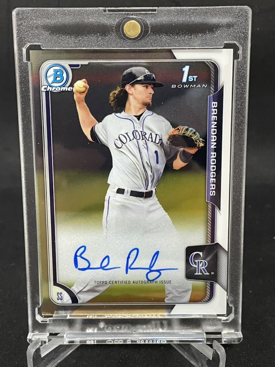 大活躍！】2015 Bowman Chrome 1st Bowman Brendan Rodgers 直筆サイン 