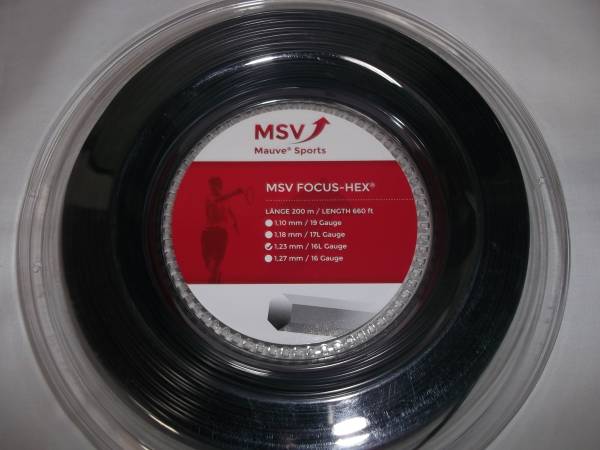 MSV FOCUS HEX ブラック 1.23mm ■200mロール■