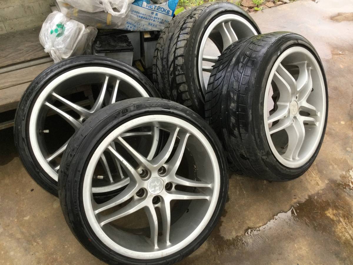 メーカー不明 18インチ MADE IN JAPAN 5H 114.3 8.5J 9.5J 4本セット 
