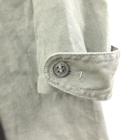 ニコロチェスキベリーニ Nicolo Ceschi Berrini ロングコート リネン ジップアップ グレー 48 IBO15 春秋 メンズ Ceschi Nicolo Nicolo' その他ブランド(ソノタブランド) ＣＥＳＣＨＩ テーラードジャケット