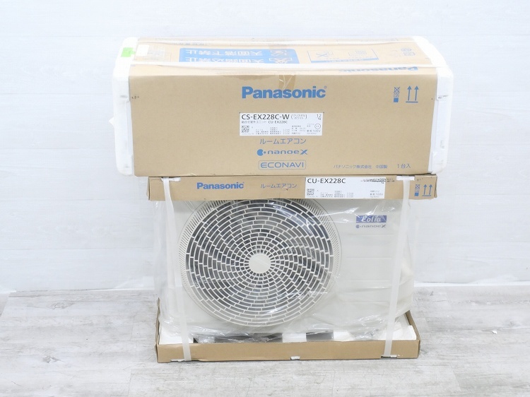Panasonicルームエアコン/2018年/CS-EX228C-W、CU-EX228C【3092572