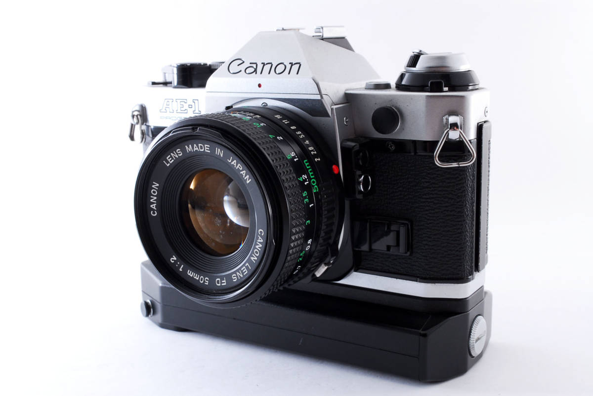 AE-1 Canon FD Program 50mm PROGRAM New NEW キャノン + F1.8 35mm 