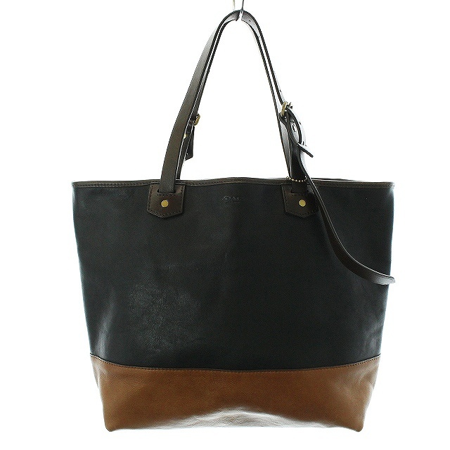 コーチ COACH トートバッグ ハンドバッグ カラーブロック レザー
