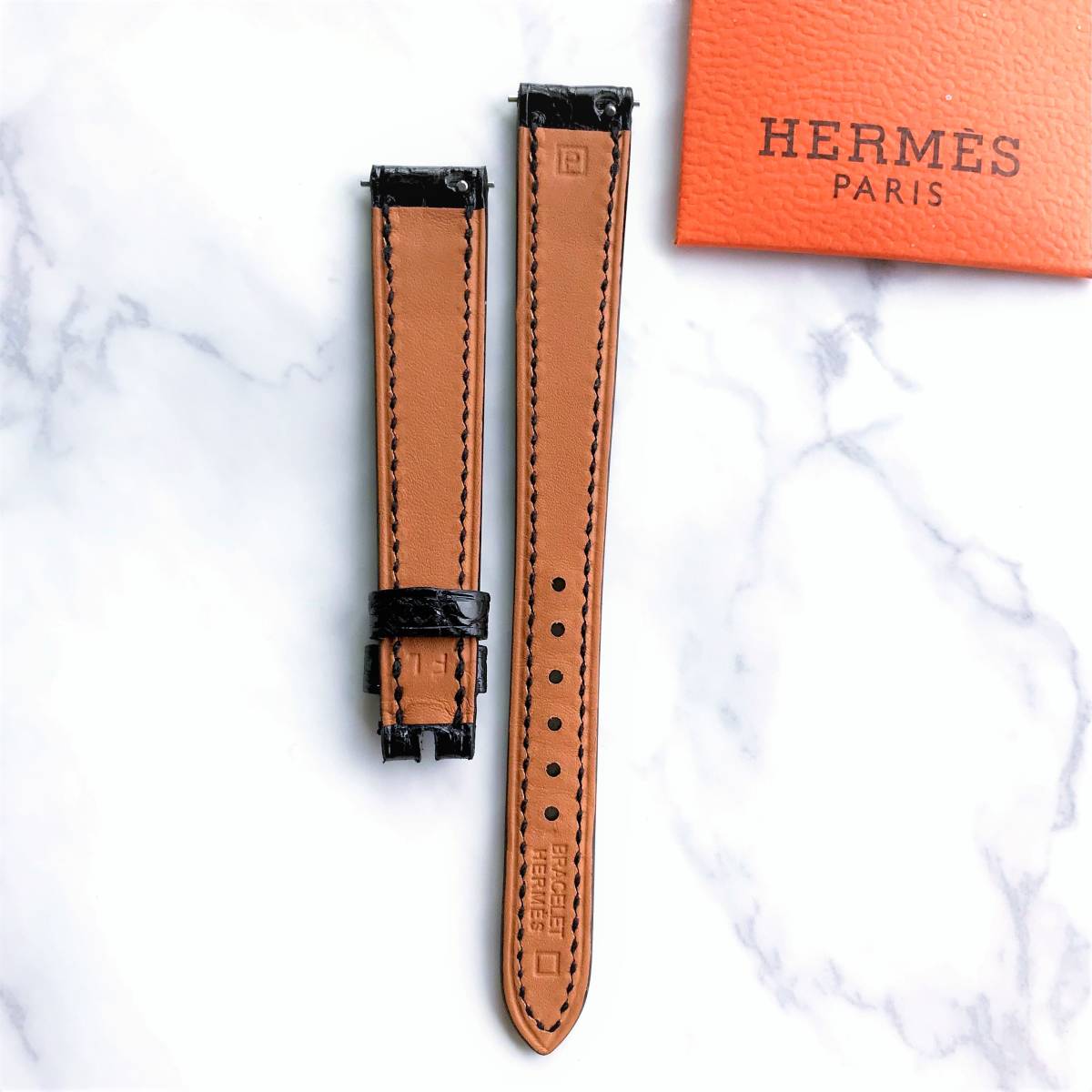 エルメス　hウォッチ　tpm　hh1.110 レザーベルト ブラック エルメス hウォッチ tpm hh1.110 レザーベルト ブラック エルメス H