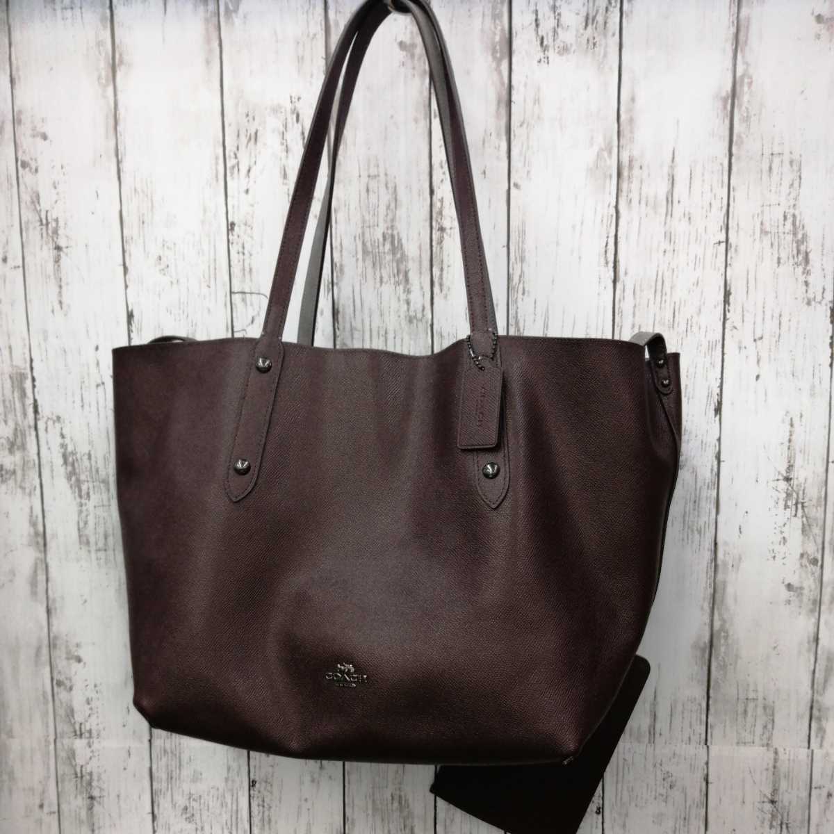 コーチ COACH バッグ トートバッグ 59503 DKMSN グレー×バーガンディ 
