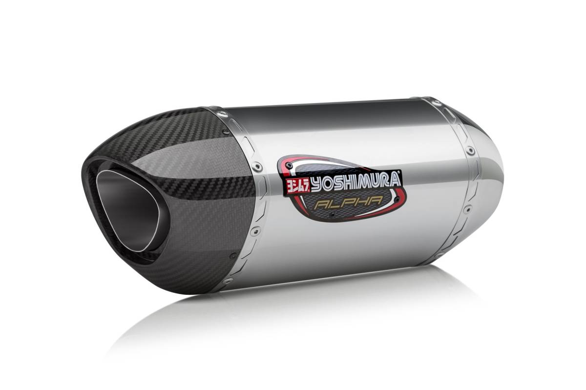 【最終値下_新品_送料無料】USヨシムラ ZX-10R/RR 2016-20年 RACE ALPHA STAINLESS 3/4 EXHAUST MUFFLER 141824M520 KAWASAKI