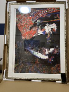 リトグラフ 真作WISH天野喜孝「佇む-たたずむ-」シルクスクリーン 証明