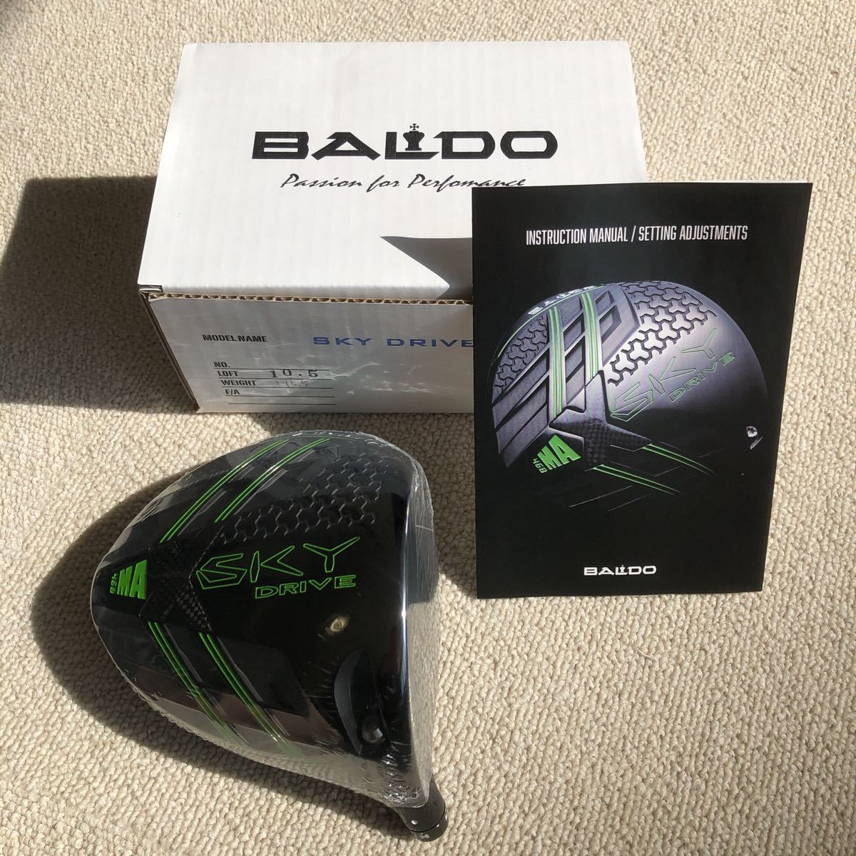 バルド新製品（2021年9月～)☆BALDO SKY DRIVE MAX468 1W/10.5度（可変式スリーブ）純正スリーブ付き　中古美品②☆PM DRIVE SKY BALDO 特注カスタムクラブバルド 新作ドライバーを発売前に試打検証 (愛知県半田市スズキ