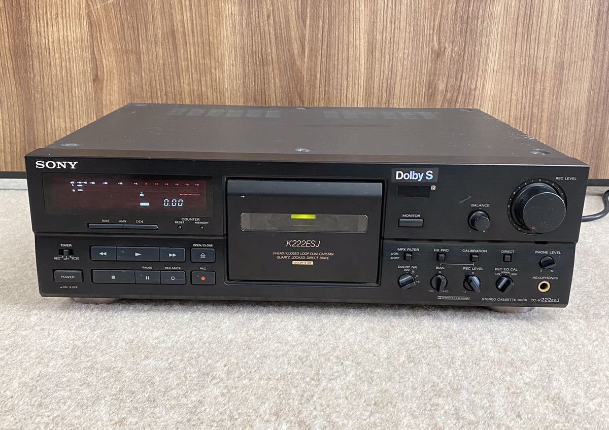 1円～ 通電確認済み SONY ソニー カセットデッキ TC-K222ESJ Dolby S 