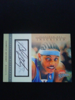 カーメロ　ルーキーオート　2003-04 Fleer Platinum Inscribed Carmelo Anthony RC Auto /282