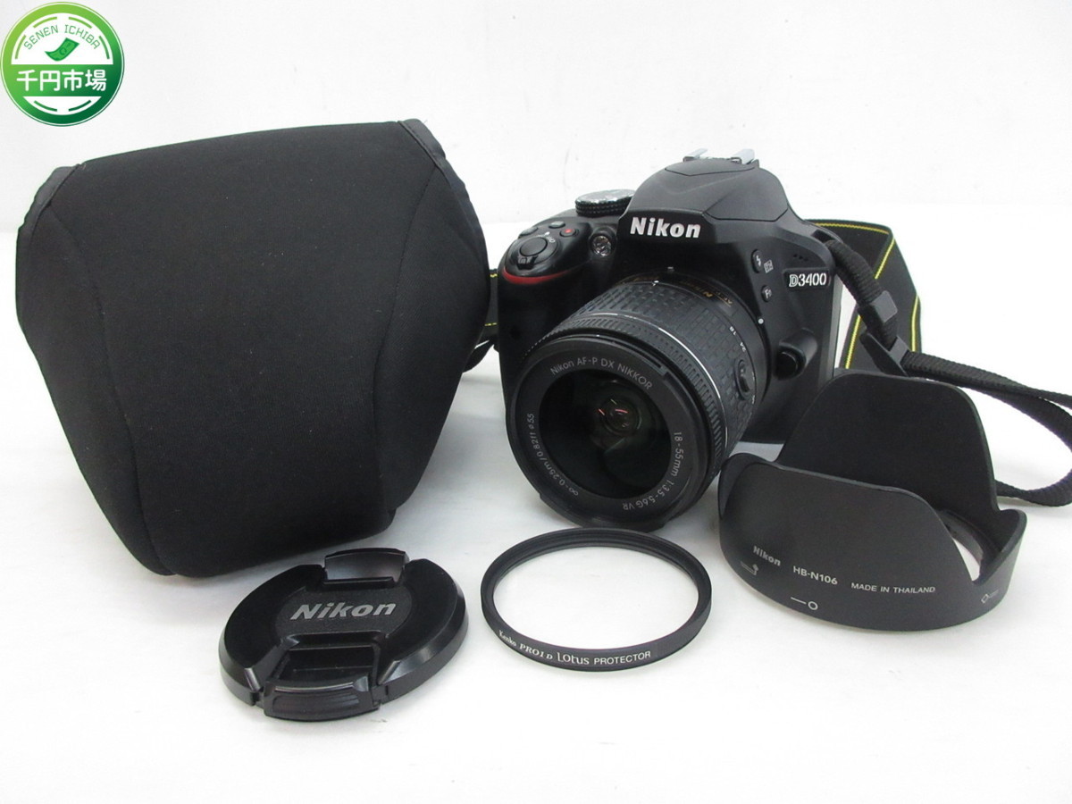 N-1090】美品 Nikon ニコン D3400 AF-P DX 18-55mm F3.5-5.6G