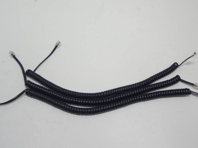 ビジネスホン　各メーカー共通新品　受話器用カールコート゛　15本セット　くるくるコード_2