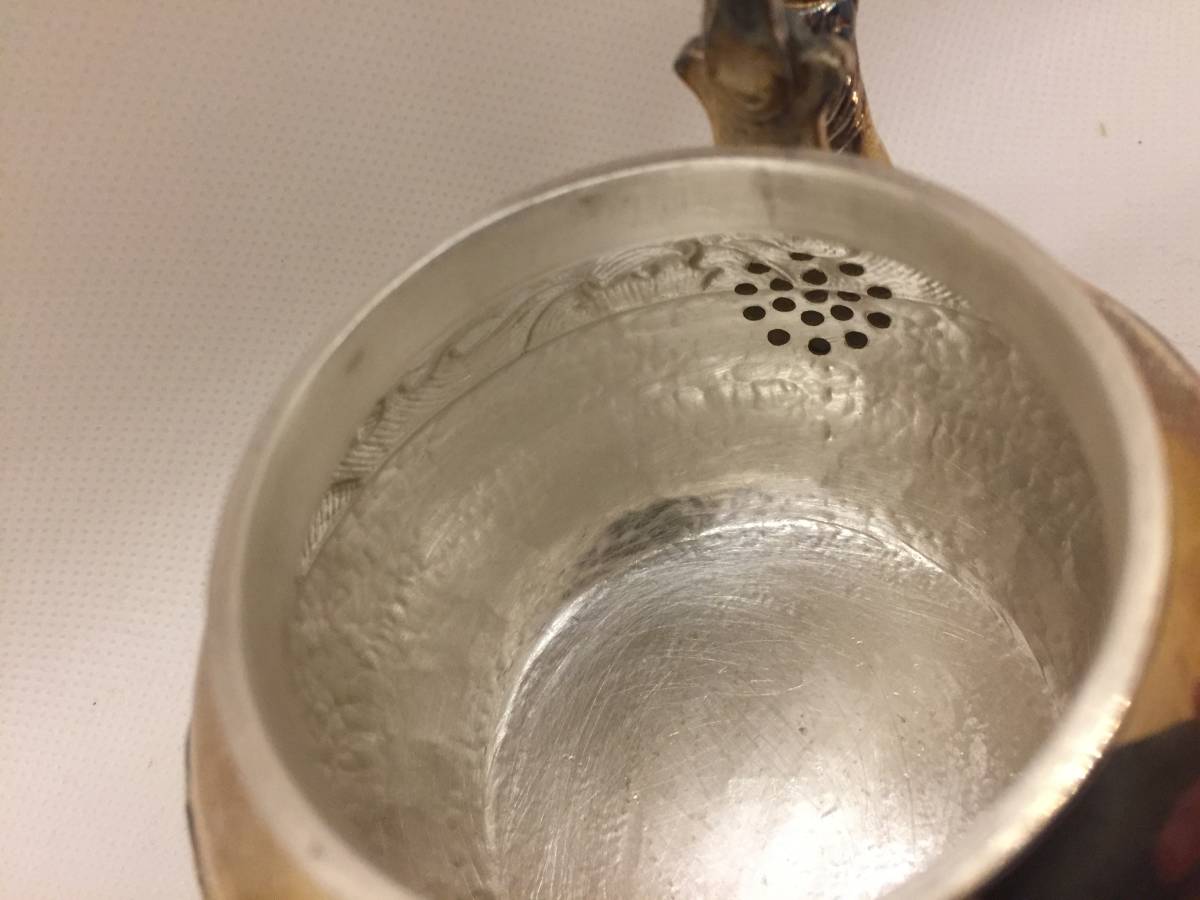 銀瓶 純銀製 獣口急須 煎茶道具箱付 光南 唐木手 公式通販
