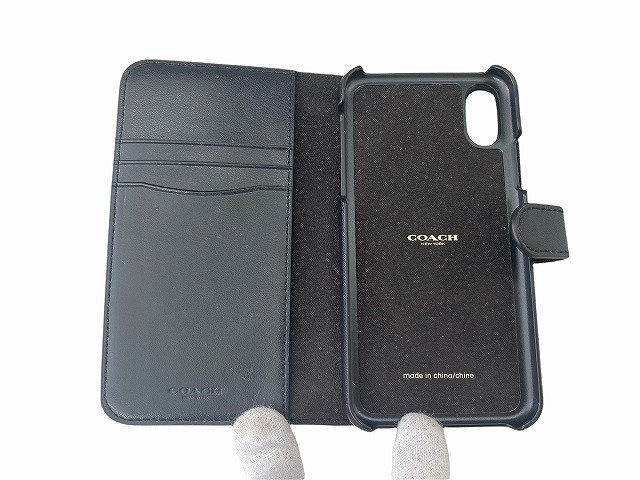 COACH】コーチ シグネチャー iPhoneX/XS 手帳型ケース COACH】コーチ