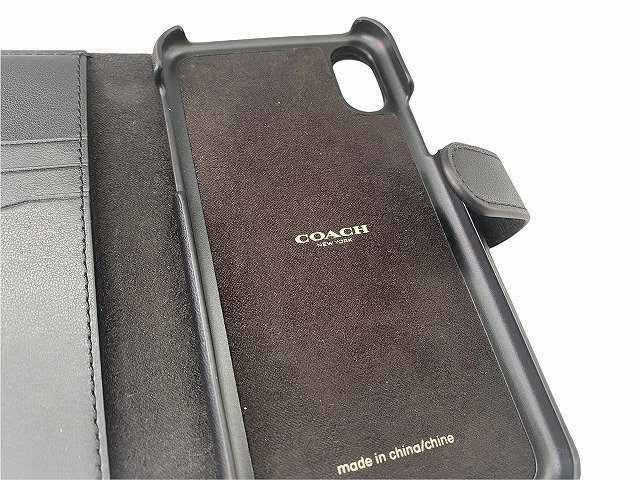COACH】コーチ シグネチャー iPhoneX/XS 手帳型ケース COACH】コーチ