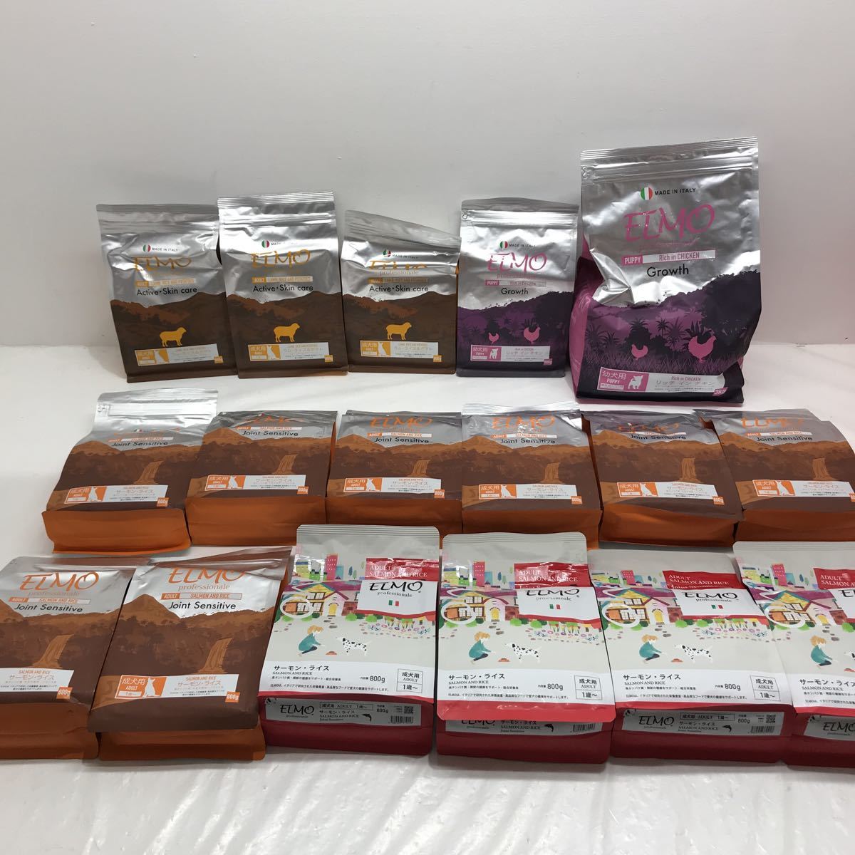 ELMO サーモンライス 800g×8袋 成犬用 ELMO サーモン-ライス 成犬用