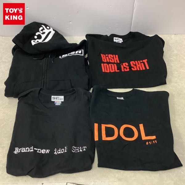 1円~ 訳あり BiSH パーカー、SHiT original IDOL iS SHiT、BiS ミチバヤシリオ IDOL Tシャツ 他