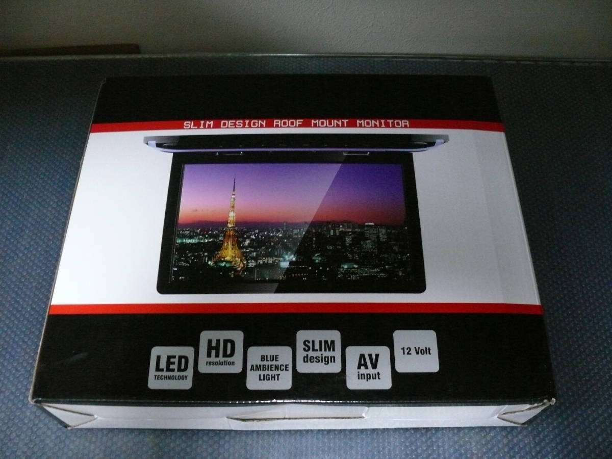 Roof Mount Color Monitor DC12V リアモニター フリップダウンモニター HDMI対応 10.2インチ 現状