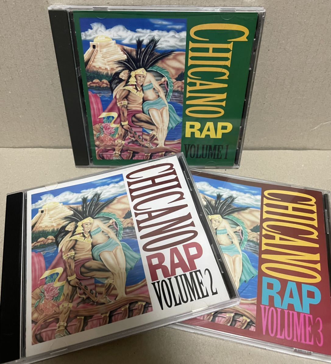 【G-RAP】CHCANO RAP★ローライダー★ウェッサイ★ミニトラック★チカーノ★チカーナ★チョロ★チョラ★3枚SET★1999年★黄金期★FAMILIA