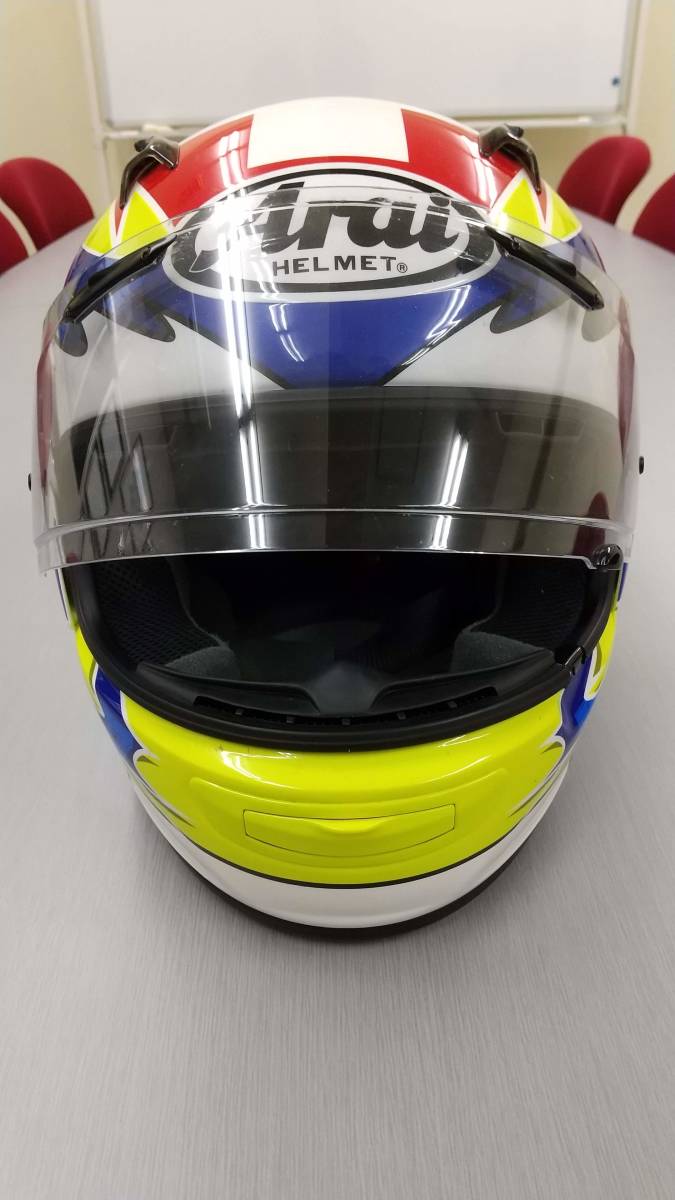 ★美品　Arai　アライ　ヘルメット　QUANTUM-J AEGERTER　Mサイズ（57-58cm）　フルフェイス　オンロード_1