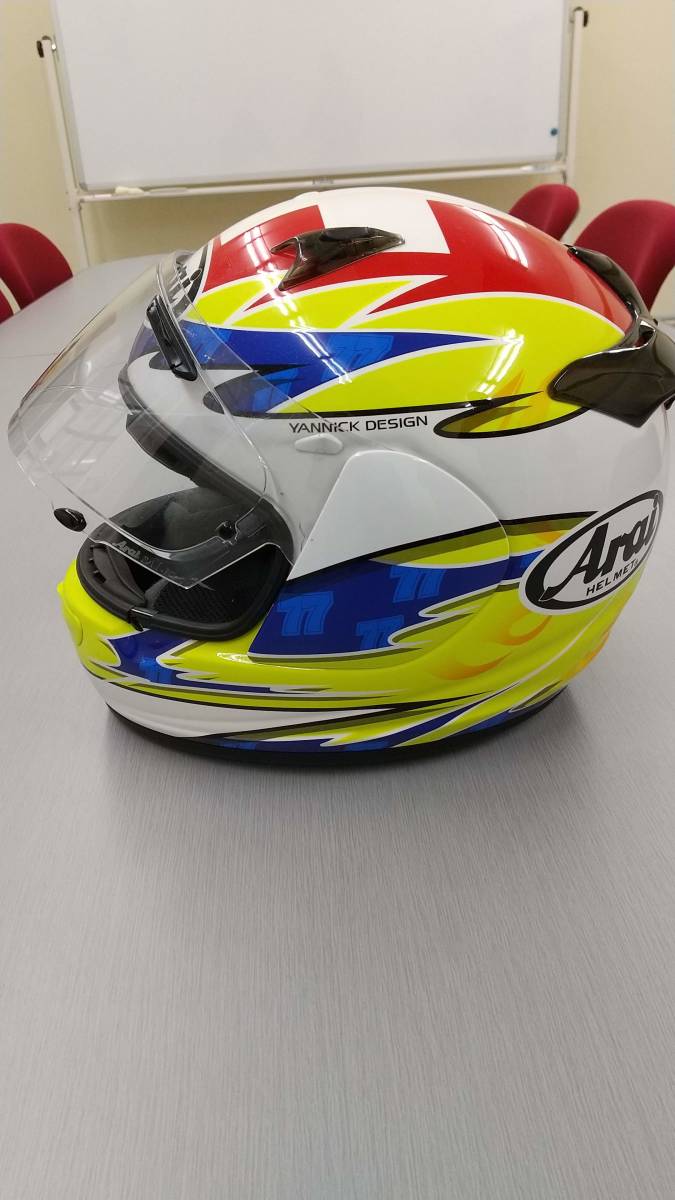★美品　Arai　アライ　ヘルメット　QUANTUM-J AEGERTER　Mサイズ（57-58cm）　フルフェイス　オンロード_2