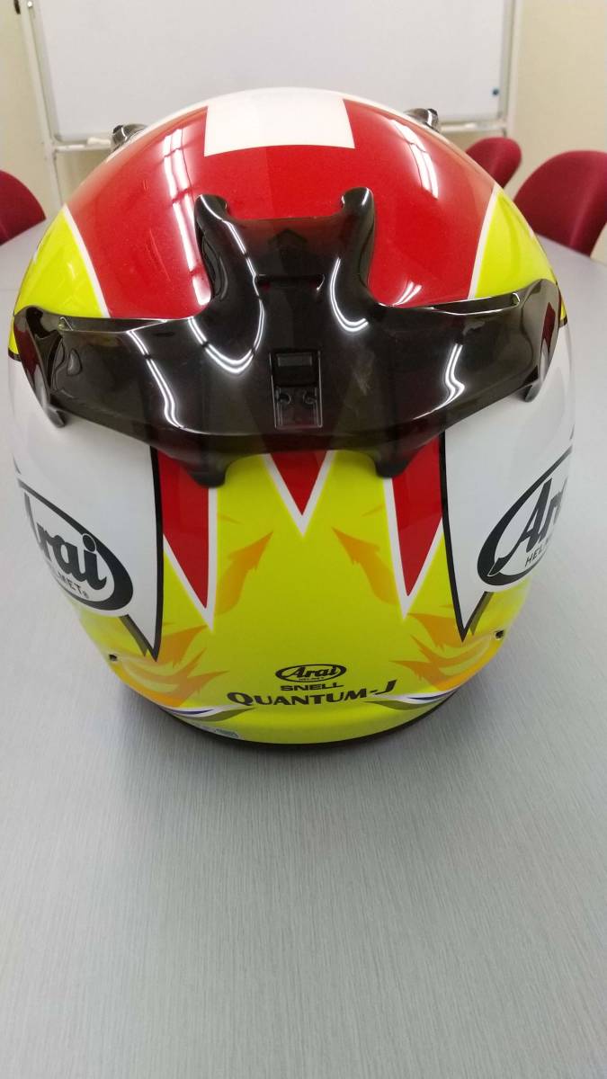 ★美品　Arai　アライ　ヘルメット　QUANTUM-J AEGERTER　Mサイズ（57-58cm）　フルフェイス　オンロード_4